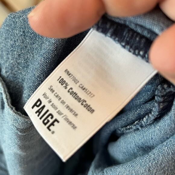 Paige Printed Chambray Shorts - Picture 5 of 5